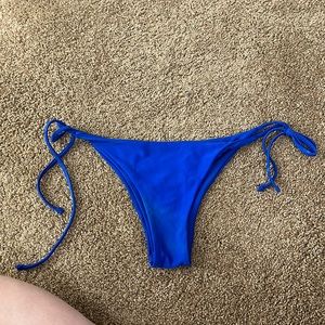 Vibrant blue bikini bottoms